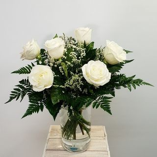 Ramo 6 Rosas Blancas