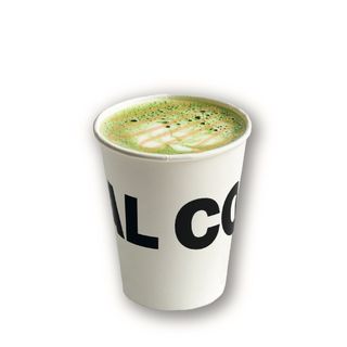 Matcha latte caramel topping