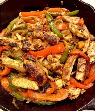 Fajitas de pollo (6 tortillas)