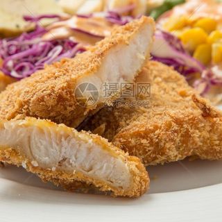 Pescado frito con salsa de ostras