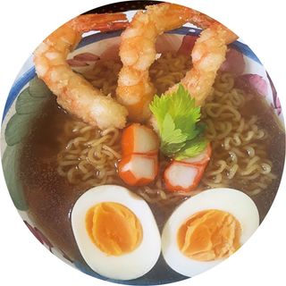36. Ramen Con Tempura De Gambas
