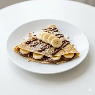 Crepe Con Nutella Y Plátano