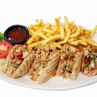 Bbq Chicken & Cheese Sandwich