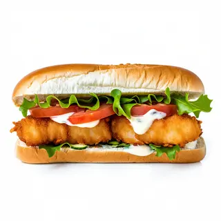 Bocadillo De Pescado Empanado