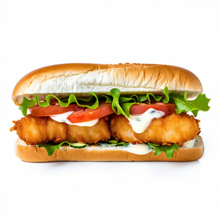 Bocadillo De Pescado Empanado
