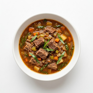 Supă ragu de vită cu tarhon