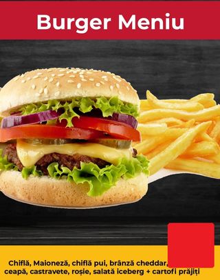 Burger meniu