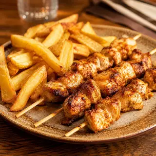 Pinchitos De Pollo Adobados Con Patatas (3 Uds.)