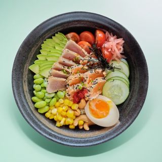 6. Teriyaki salmon & tuna