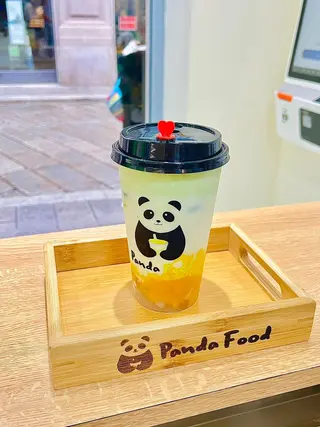 Mango macha cocco tea