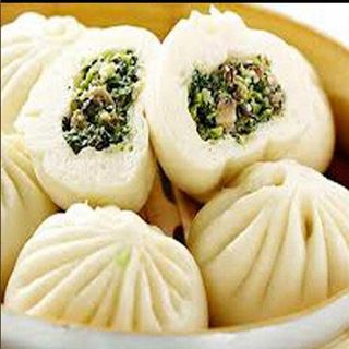 Pan relleno de verdura al vapor (2 uds.)