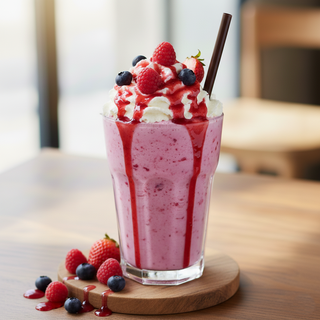 Milkshake fruits rouges
