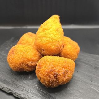 Croquetas de chorizo ibérico y huevo frito (5 uds)