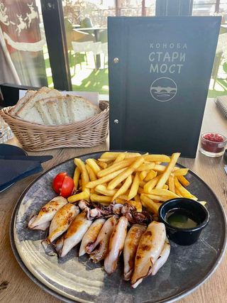 Lignje sa žara 250 gr