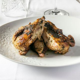 Pollo coquelet braseado al romero