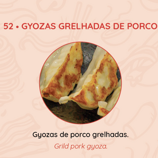 52 Gyozas Grelhadas de Porco