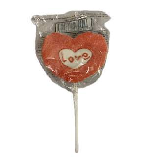 Lizak Marshmallow Serce Czerwone