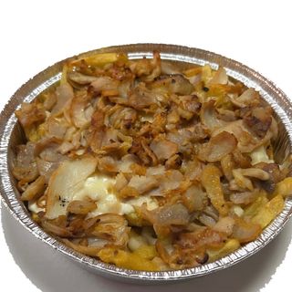 Salchipapa con carne (pequeña)