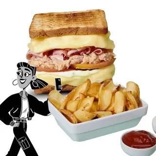 Toast della Casa e Patate Frite
