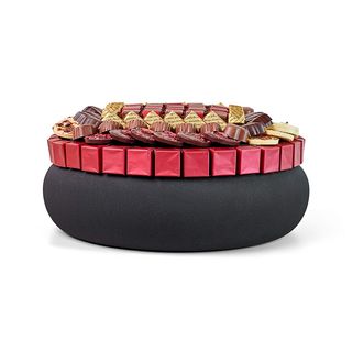 Saladier Noir Et Bordeaux Pm