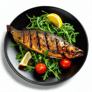 Orada ili brancin na žaru s blitvom