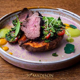 Beef Tenderloin with Sweet Potatoes