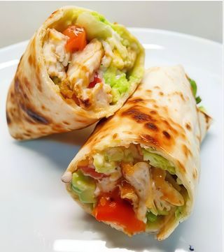 Mexican Cheesy Pork Burrito