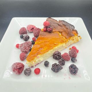 Tarta de queso con frutos rojos (opcional)