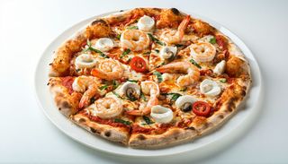 Pizza cu fructe de mare