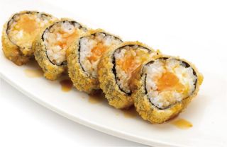 fotomaki salmone fritto