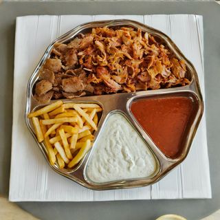 Plato kebab solo carne (mixto)