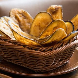 Chips De Berenjenas Con Miel