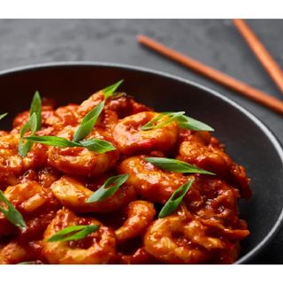 Chilli Garlic Fried Prawns
