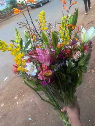 Elegant Harmony: Featuring Tuber roses, Montbretia and lilies