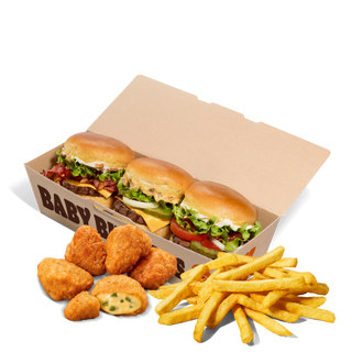 Zestaw Baby Burgers z przekąskami