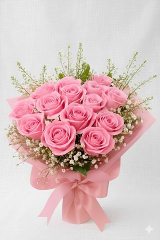 Ramo "Algodão Doce em Pétalas"