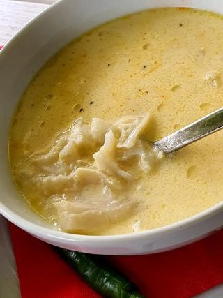 Ciorba de burta cu smantana si ardei iute