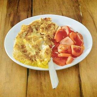 Омлет с бекон