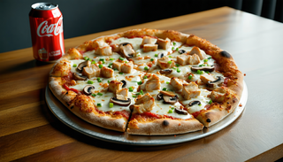 Pizza Texas + Cannette