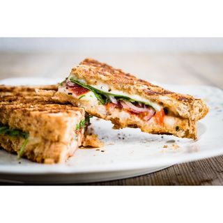 Avocado tomato Mozzarella Panini