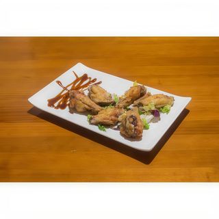 Alitas de pollo con salsa barbacoa (6 uds.)