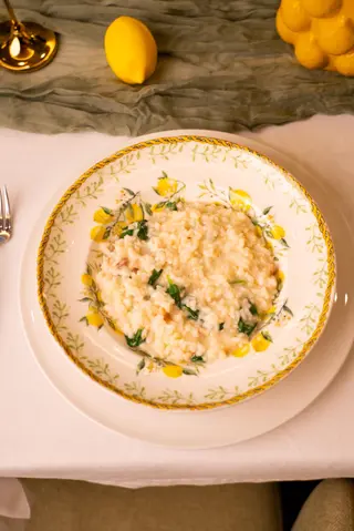 Risotto cu pastrav afumat