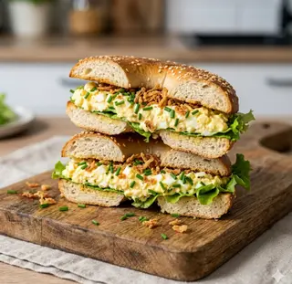 Bajgiel pasta jajeczna
