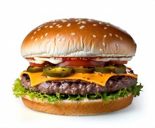Burger fire hot