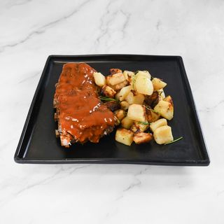 Costine BBQ e patate