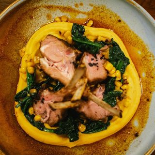 Cotlet de berbecut cu piure de linte