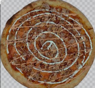 Pizza con kebab