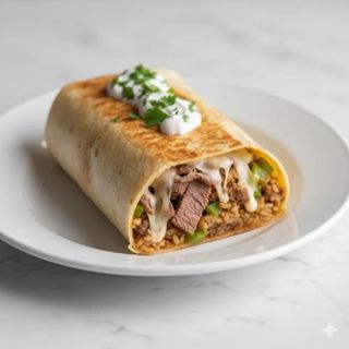 Cheese Steak Pilly Burrito