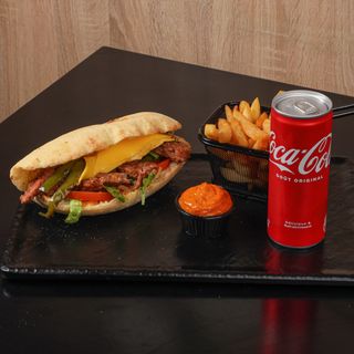 Sandwich Le Mexicain Viande Hachée+frites+soda
