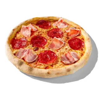 Pizza cu sunca si salam